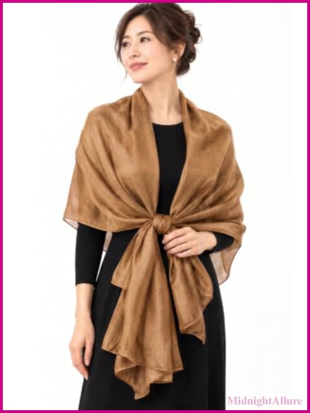 Large Solid Silk Feel Scarf Wrap Shawl 75x40 Lightweight